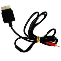 ORIGINAL XBOX 360 3-CINCH AV KABEL / COMPOSITE KABEL in SCHWARZ