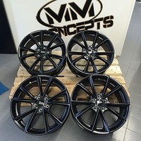 18 Zoll MAM A5 Alu Felgen et45 5x112 Schwarz ABE für Performance GTI RS3 RS4 S3