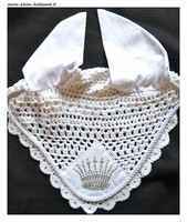 Edle  Fliegenhaube , Weiß , Strass  , Gr. WB , NEU ,Kordel , Turnier, Krone