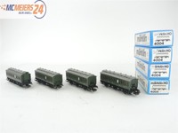 E11O114 Märklin H0 4004 4x Personenwagen Abteilwagen Bremserhaus 2.Kl. Konvolut