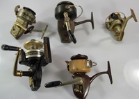 Alte Angelrollen 5 Stück