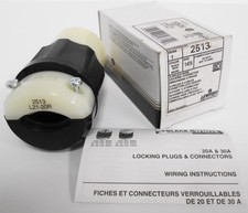 Leviton 2513 Locking Connector, 4P 5W 3PH GRND