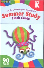 Summer Study Flash Cards: Grade K Kindergarten by Flash Kid