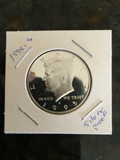 1995-S 50C Silver (Proof) Kennedy Half Dollar Bright Mirror And White Finish.