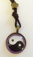 Retro chinese Yin Ying yang funky Kungfu kitsch emo quirky Gift Fashion Necklace