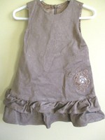 The Children's Place Dress Jumper Sz. 12 mos. Girl's Brown Corduroy NWT 2 pcs.