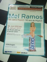 MEL RAMOS Ausstellungsplakat SNIKKERS Völklingen PINUP 3