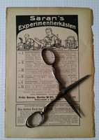antike Werbung 1914 Reklame Saran Experimentierkästen Bücher Maschinenbau   69