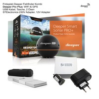 Deeper Pro Plus GPS Wifi Fishfinder 230V & 12V Lader f Apple Android Fischfinder