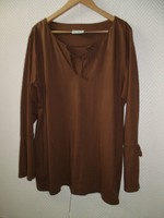 Ulla Popken Shirt, braun, Gr. 46/48, 