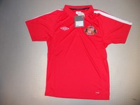 Polo Shirt FC Sunderland 10/11 Orig Umbro Gr S M L XL rot neu