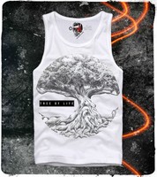 E1SYNDICATE TANK TOP TREE OF LIFE LEBENSBAUM BLUME DES LEBENS ESOTERIK MDMA LSD
