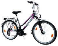 NEUZER Damen Cityrad Fahrrad 26" Zoll (=66cm) 21 Gang Alu Federgabel StVZO NEU