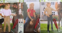 Reithose für Kinder Vollbesatz in 3 Farben; Größen 92 bis 146 + Hufkratzer
