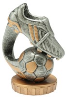 Resin-Figur "Fußball/Schuh" zum Aufkleben oder Hinstellen