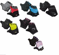 Damen Herren Gel Fahrradhandschuhe Fahrrad Biker Gel Handschuhe Fingerlos Neu