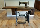 Singer 66 Red Eye Sewing Machine and Treadle Base - DISTRESSED RESTORATION