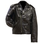Diamond Plate™, Brando Style, Genuine Leather Motorcycle Jacket, NEW!!
