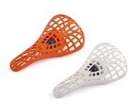 Tioga D-Spyder S-Spec Pivotal Seat Sattel Bmx Race MTB Oldschool Orange Weiß