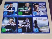 JAMES BOND 007 MIT SEAN CONNERY 6 FILME BLU RAY SCHNELLER VERSAND NEU & OVP