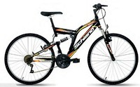 26" Zoll Mountain Bike Vollgefedert Schiano MTB ARTIK Shimano Schaltung 18-Gang