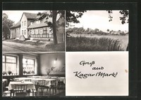 alte AK Kagar, Gasthaus und Pension Steffen, Seepartie 