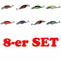 Babybull Wobbler Hecht Zander Forelle Crankbait Jerkbait 8-er Set Neu Art 016