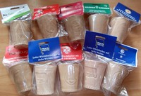 Fussball 1 und 2 Bundesliga Würfelbecher mit 6 Würfeln