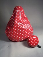 DING DONG Fahrradglocke Klingel Schelle 80 mm + Satteldecke Omafiets