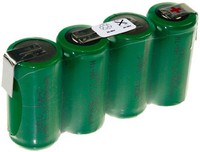 1x Xcell X4/3600SCR Akkupack Sub C 4,8V 3600mAh 4-er Reihe Lötfahne   118634