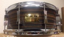 Pork Pie 14x5.5" Macassar Ebony Maple Snare Drum! New