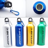 Dunlop Aluminium 750ml Trinkflasche Sport Flasche Fahrrad Alu Wasserflasche