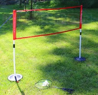 Badminton Set für Kinder Federball-Set Netz + Schläger + Federbälle