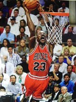 Michael Jordan Chicago Bulls NBA Basketball,48 cm Wandbild echter Holz Rahmen