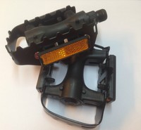 Point MTB Pedale Pedal Paar Set schwarz Kunststoff Stahl Reflektor LU-C4 Fahrrad