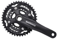 Shimano FC-M552 Kurbel mit Innenlager, 42/32/24, 10-fach, 175 mm, schwarz, NEU