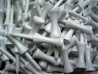 500 weiße Castle Golftees  Länge 5,4 cm (2 1/8")  NEU  Golf Tees  Holztees 