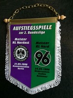 Wimpel 1997/98 Tennis Borussia Berlin - Hannover 96, weiß -  21.05. / 24.05.1998