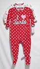 NWT Carter's Just One You "I LOVE SANTA" Footie Sleepers 2 Piece Set Pajamas