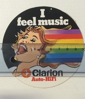 Aufkleber I Feel Music Clarion Auto HiFi  (15111410)
