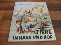 HERBA SAMMELBILDER-ALBUM:  TIERE in HAUS und HOF