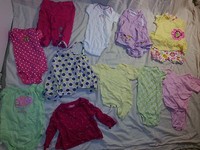 Lot of 49 6-9 mos Infant Onesies Rompers Snoopy Blankets Hats shoes socks HUGE