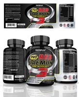 NEW, Testoplex, Pro Red Daemon 3, Natürlicher Testosteron Booster Muskelaufbau