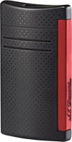 S.T. Dupont Feuerzeug Maxijet - Schwarz matt / Rot - 3,7 x 6,5 x 1,4 cm - 63 g