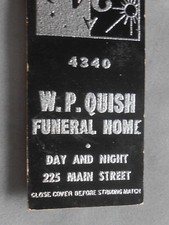 1940s W. P. Quish Funeral Home Phone 4340 225 Main Street Manchester CT Hartford