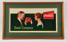 Drink Coca Cola Good Company 1927 Trolley Sign. Lot 1710