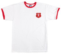 Retro Liverpool 1950s Fußball T-Shirt Neu Größen S-XXXL Gesticktes Logo