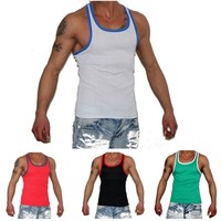 Herren Fitness Tank-Top Tanktop Muskelshirt Axelshirt S M L XL XXL