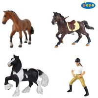 Papo Horse, Pony & Rider Models - Horse Riding Equestrian Toy - Hand Painted NEW