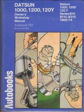 Datsun Models 1000-1200 1968/73 Do-It-Yourself Workshop Manual. Oz Seller Datsun Models 1000-1200 1968/73 Do-It-Yourself Workshop Manual. Oz Seller